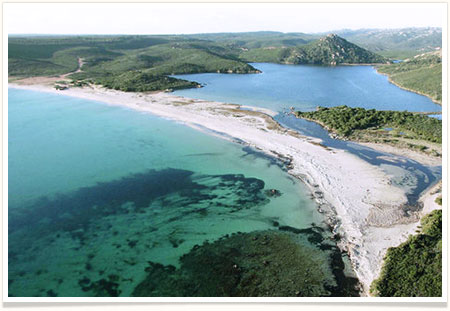 Photo de la plage de Balistra à proximité du Camping La Vetta à Porto-Vecchio en Corse du Sud.